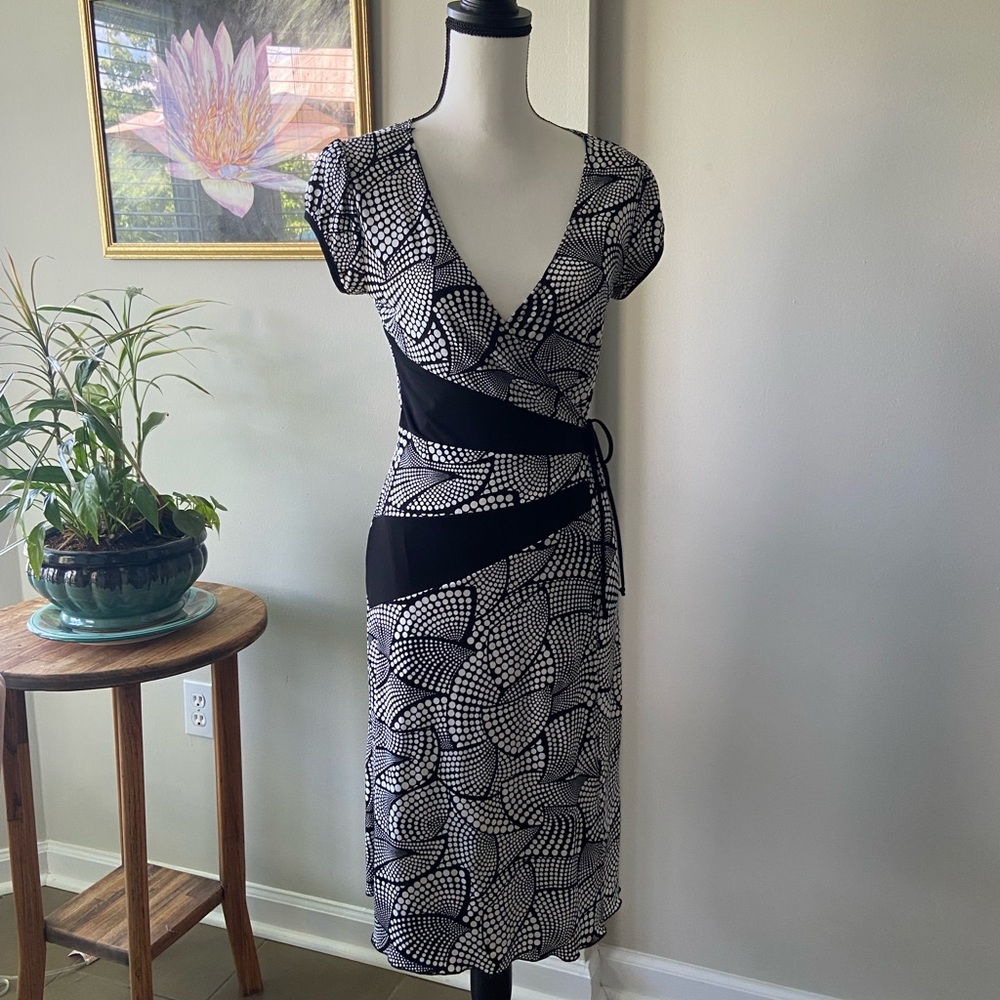 Vintage 90s Faux Wrap Dress